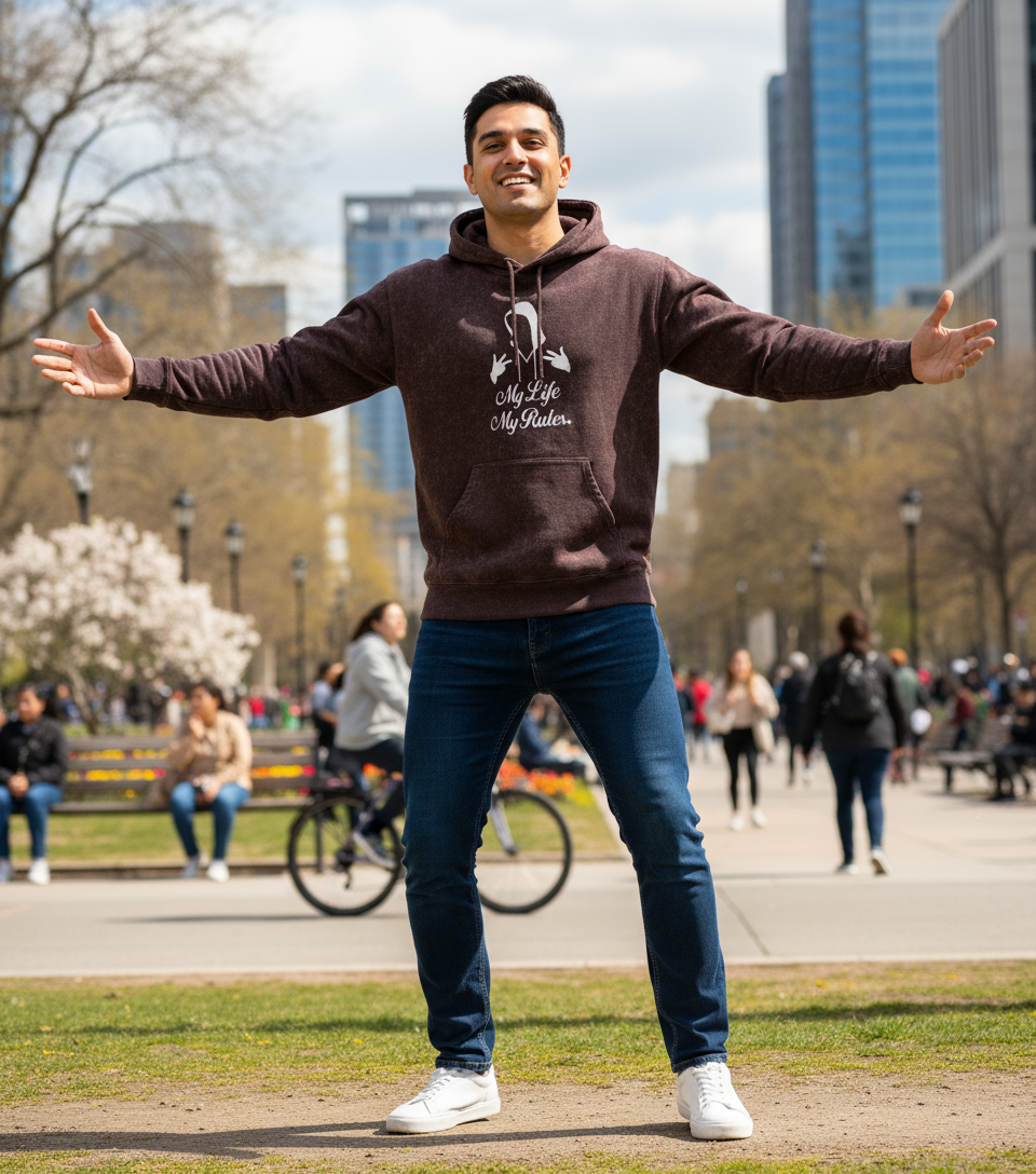 my life my rules  Washed Hoodie