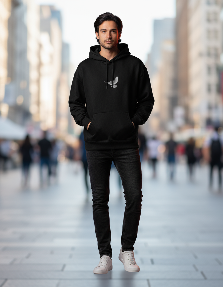 Tall Dove Embroidered Hoodie